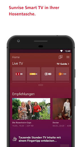 Sunrise Smart TV screenshot 3