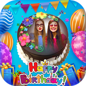 Birthday Cake With Photo Frame icon