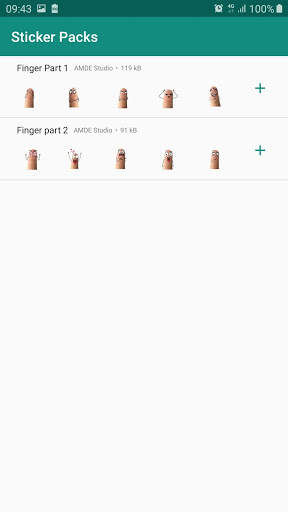 Finger Stickers for Whatsapp screenshot 2