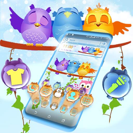 Animated Birds Launcher Theme 2.9
