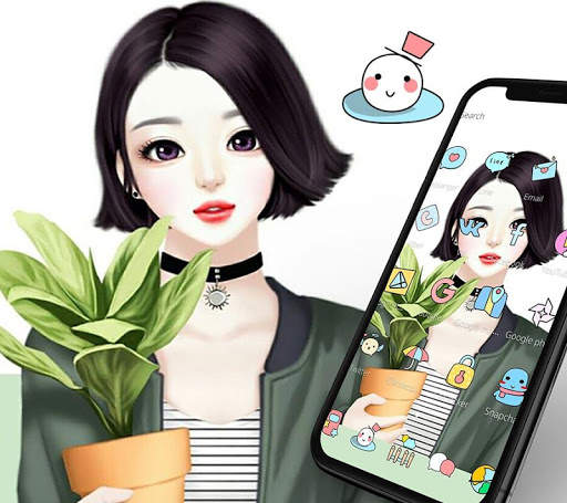Sweet Lovely Matil Girl Theme screenshot 2