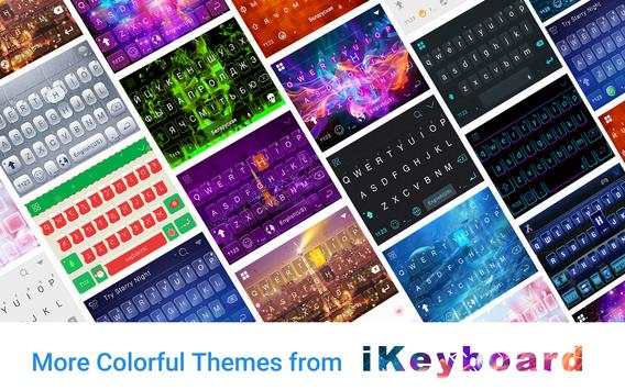 Violet Emoji Keyboard Theme screenshot 5