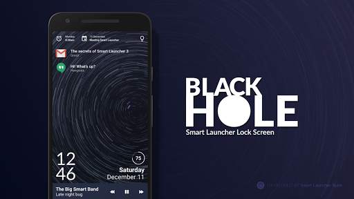 Black Hole - Lock screen 1 تصوير الشاشة