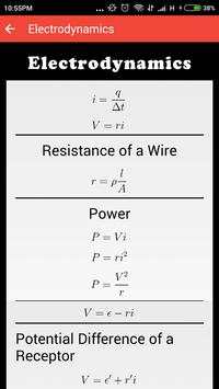 Physics Formula App Free скриншот 3
