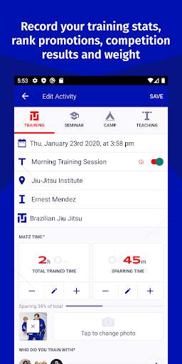Marune - Training Tracker for Martial Arts screenshot 3