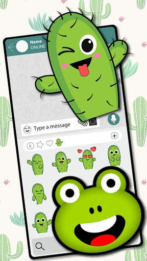 Funny Cactus Emoji स्टिकर्स स्क्रीनशॉट 2