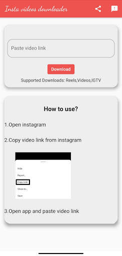 Insta Reels - Download videos from Instagram screenshot 2