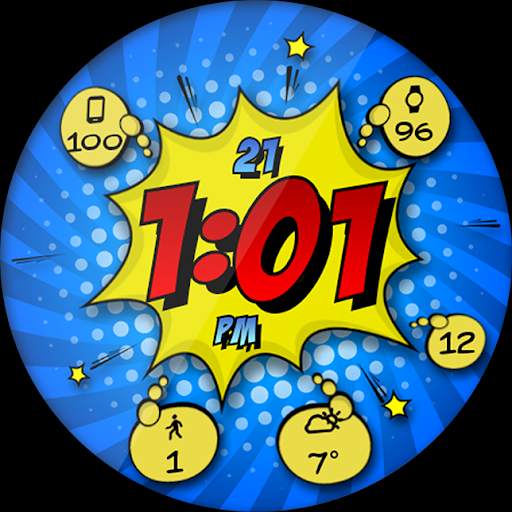 Comic Pow HD Watch Face screenshot 17