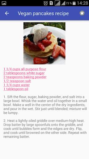 Pancakes recipes with photo offline screenshot 6