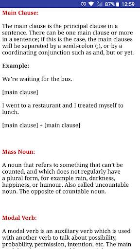 English Grammar Terms screenshot 7