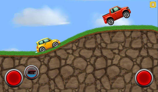 Racing on cartoon cars on the hills and mountains screenshot 5