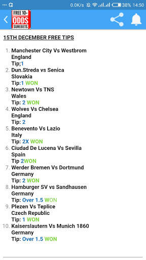 Free 10  Odds Daily Surebets screenshot 1