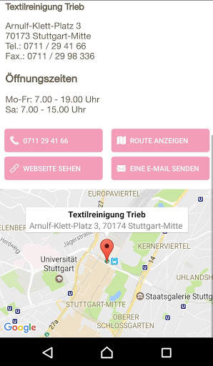 Stuttgart Textilreinigung screenshot 14