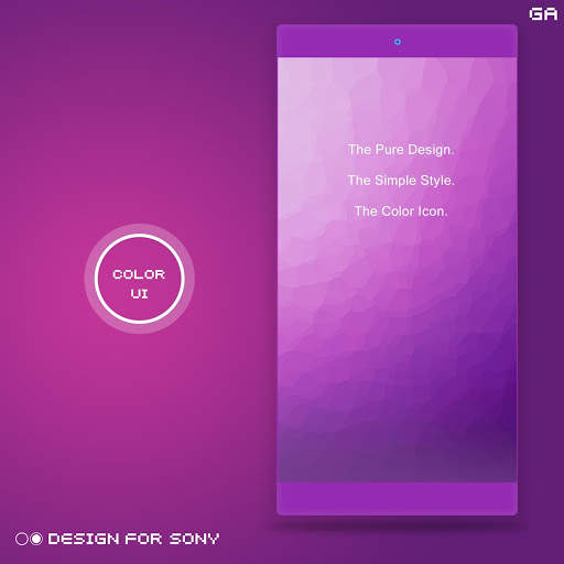 GALAXY XPERIA Theme | JUST PURPLE🎨Design For SONY screenshot 1