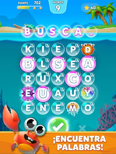 Bubble Words - Juego de conectar letras screenshot 9