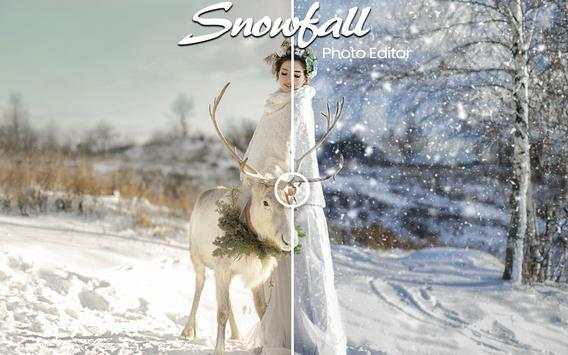 Snowfall Photo Effect: Make Pro Photos Snow Editor 6 تصوير الشاشة