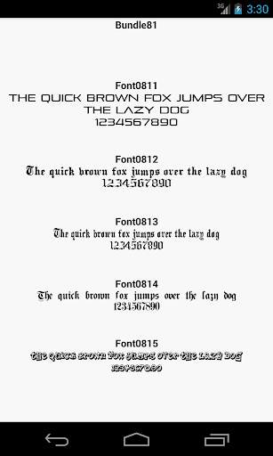 Fonts for FlipFont 81 screenshot 1