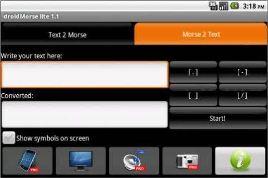 droidMorse lite screenshot 5