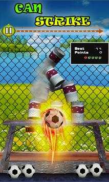 Bisa Bir keras Boom: Memukul Sepak bola Tin strike screenshot 2