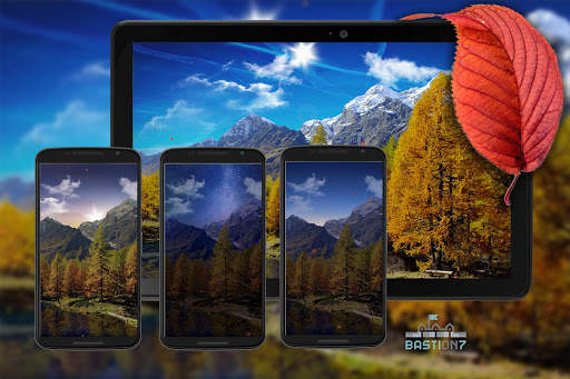 Autumn Leaf Fall Live Wallpaper FREE screenshot 1