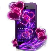 Purple Pink Love Keyboard 10001002