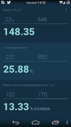 Percentage Calculator screenshot 1