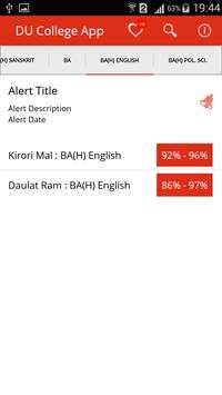 DU Delhi College Cut-off App screenshot 8