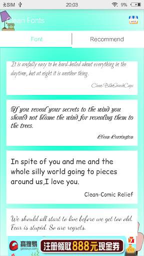 Clean Fonts screenshot 1