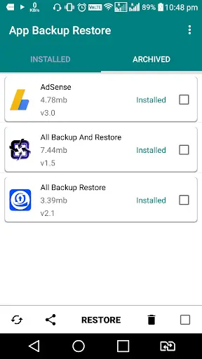 App Backup and Restore Android Apk screenshot 2