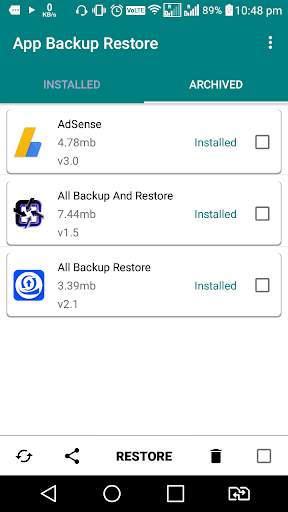 App Backup and Restore Android Apk screenshot 2
