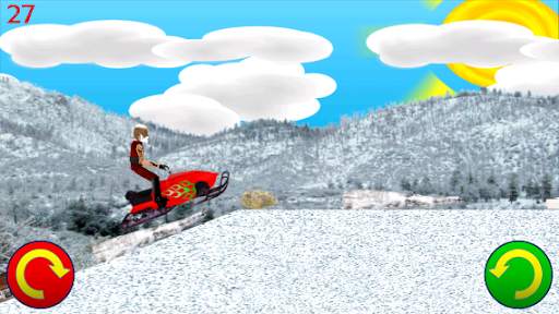 Snowmobile Santa - Racing Game screenshot 1