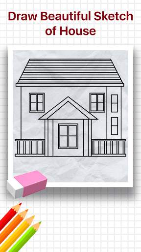 House Draw Step By Step скриншот 2