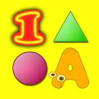 Letters Numbers Colors Shapes Flashcards for kids on 9Apps