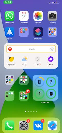 iOS 15 Launcher for Android screenshot 1