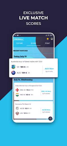 CricBall – Football & Cricket Live Score Update screenshot 3