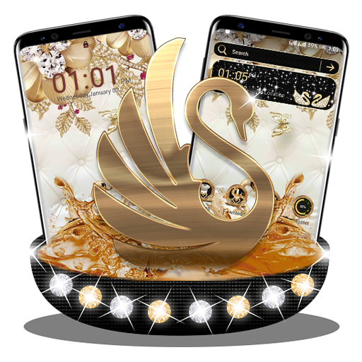 Golden Swan Launcher Theme icon