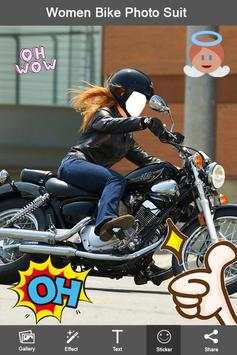 Women Action Bike Photo Suit screenshot 5