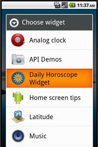 Daily Horoscope Widget FREE screenshot 3