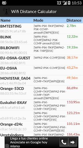 Wifi Distance Calculator screenshot 2