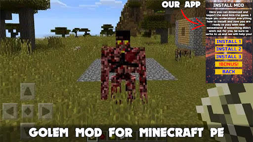 Iron Golem Mod Minecraft PE screenshot 1