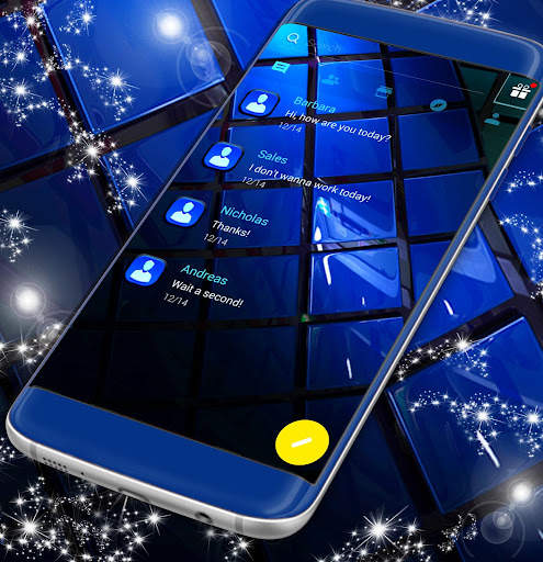 Blue SMS Theme 2021 screenshot 1