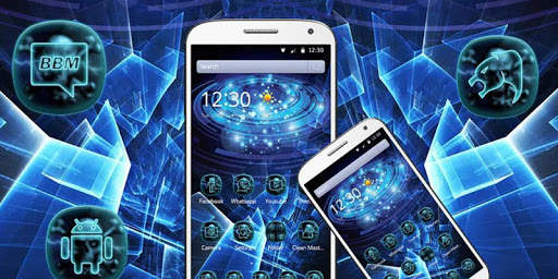 Future technology wind mobile phone theme screenshot 4