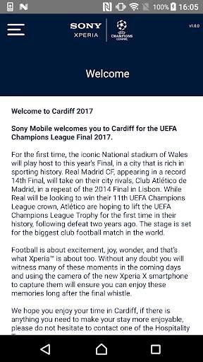 Sony Mobile UCL Guest App screenshot 5