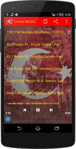 Turkish MUSIC Radio WorldWide screenshot 1