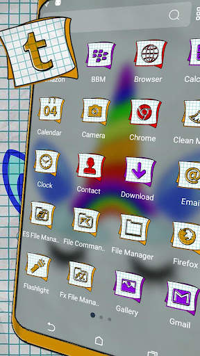 Paper Rainbow Unicorn Theme screenshot 2