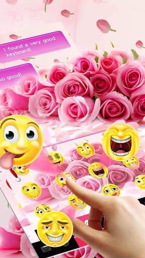 Purple Rose Keyboard Theme screenshot 2