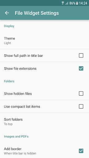 File Widget - home screen file browser and viewer screenshot 7