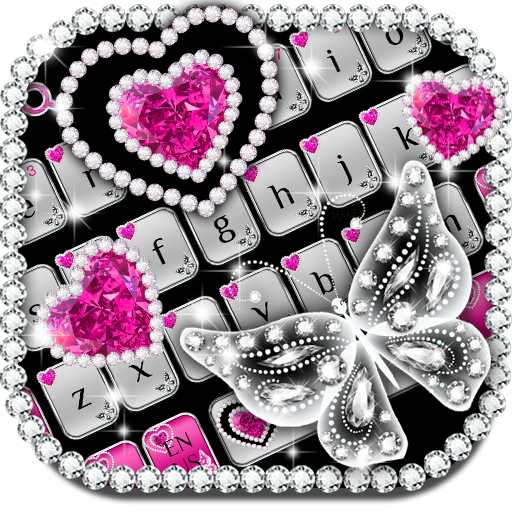 Shiny Diamond Butterfly Keyboard icon