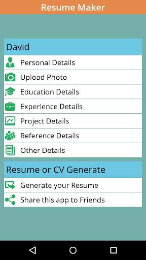 Instant Resume / CV Maker Free for Job Seekers screenshot 3