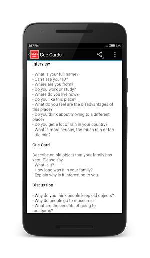 IELTS Cue Cards 5 تصوير الشاشة